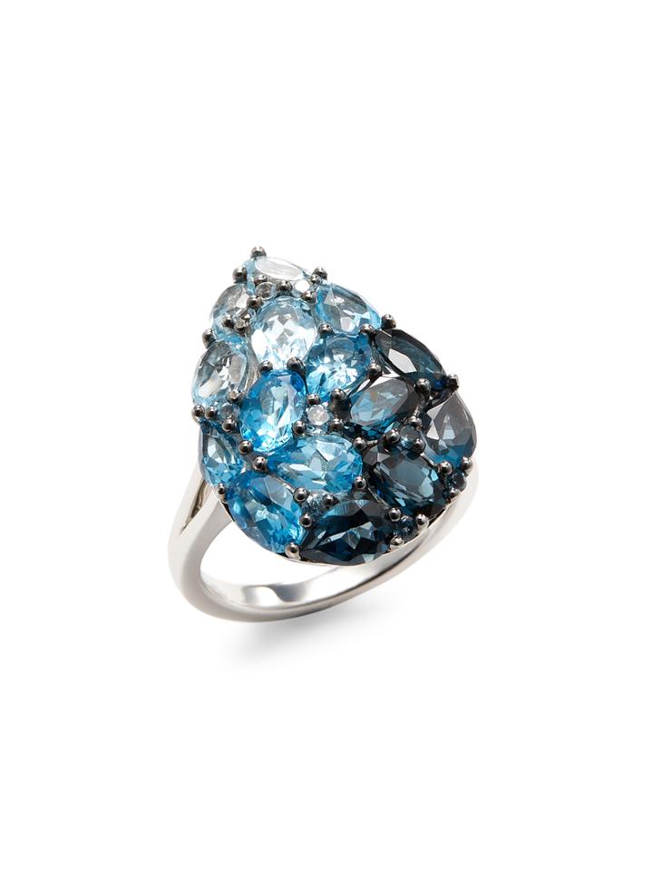 Effy Sterling Silver Blue Topaz Ring