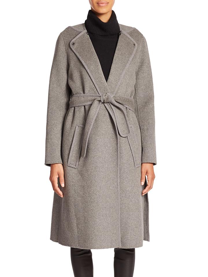 Vince Belted Stretch-wool Coat