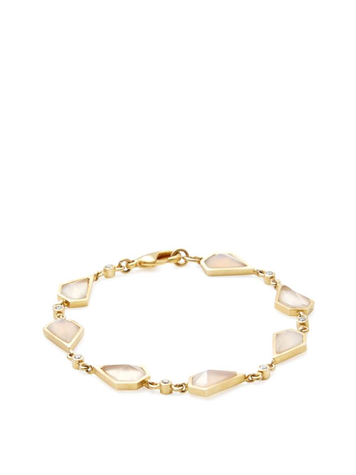 Kanupriya Venice Pink Onyx & Cz Bracelet