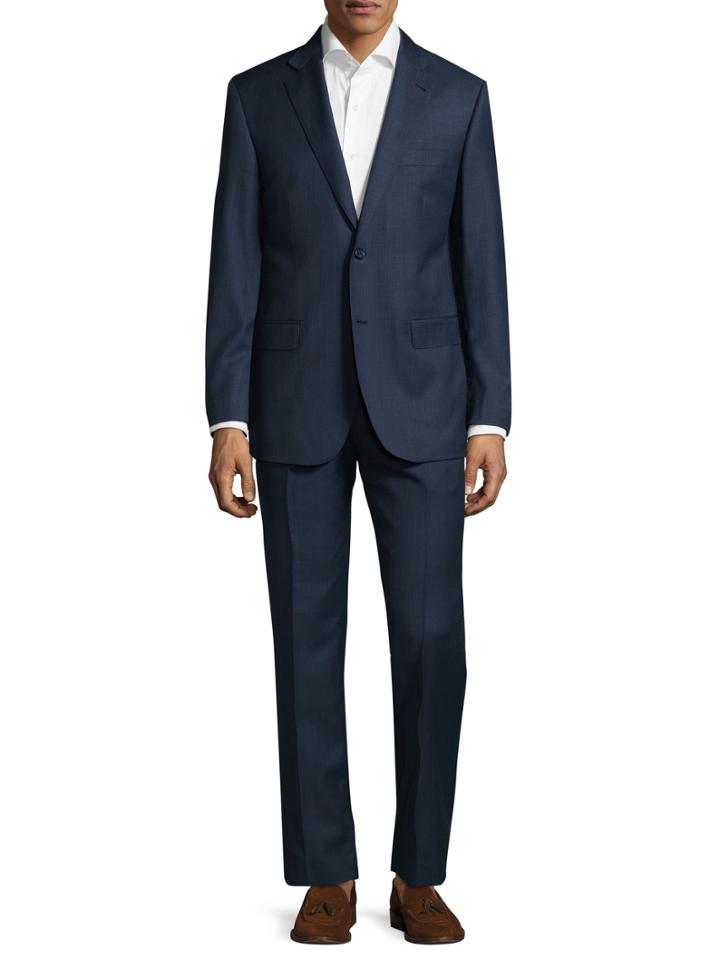 Zanetti Napolik Suit With Back Stitch Detail