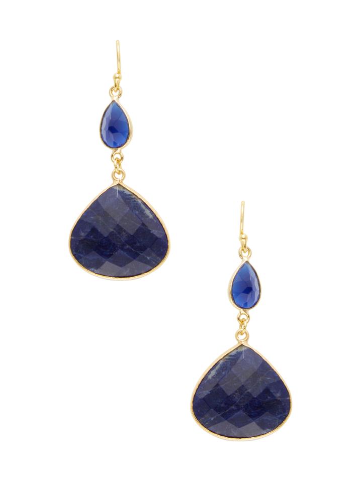 Ashiana London Iolite & Sodalite Drop Earrings