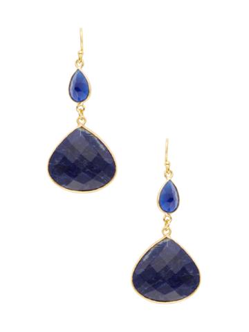 Ashiana London Iolite & Sodalite Drop Earrings