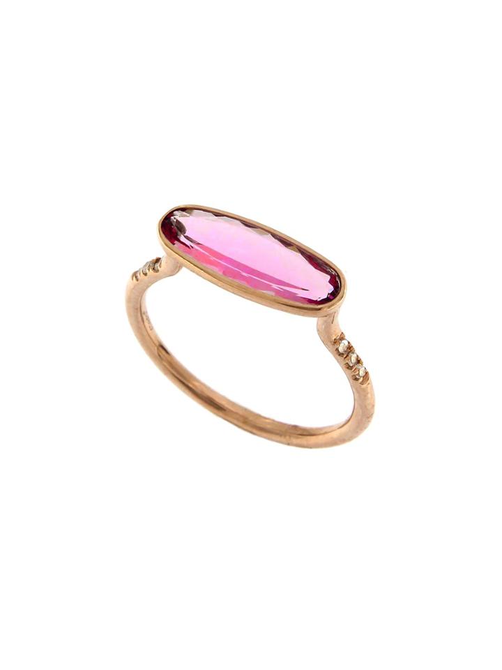 Meira T 14k Rose Gold & Pink Tourmaline Ring