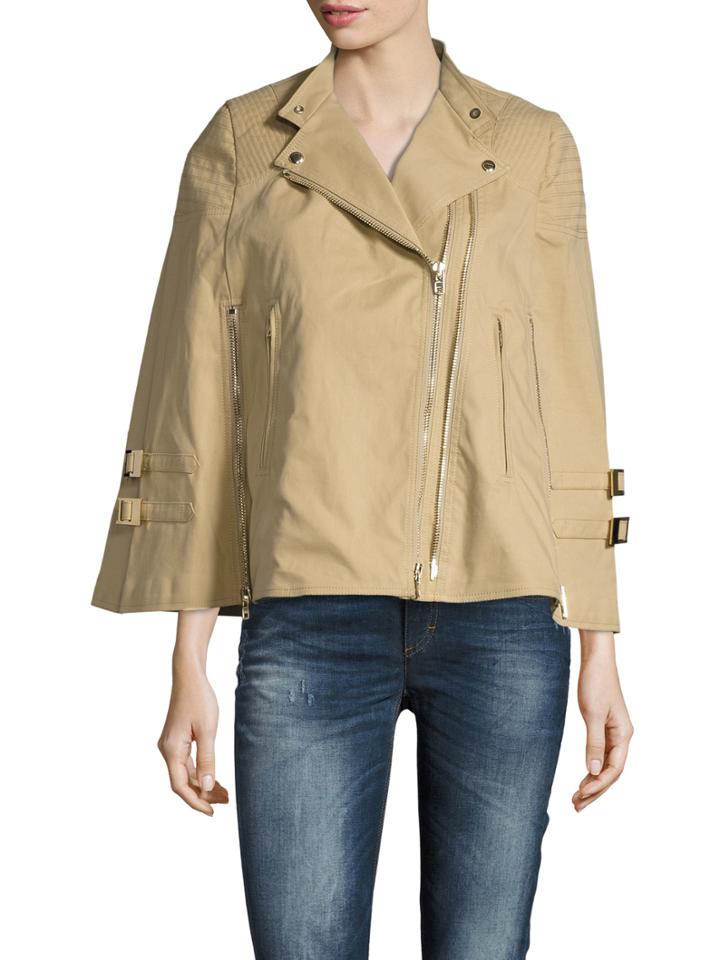 Givenchy Cotton Asymmetrical Zip Stand Collar Jacket