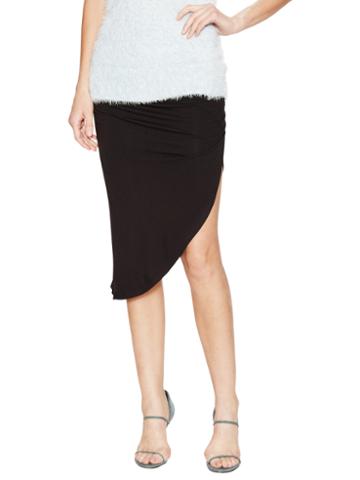 Allen B By Allen Schwartz Asymmetric Draped Skirt