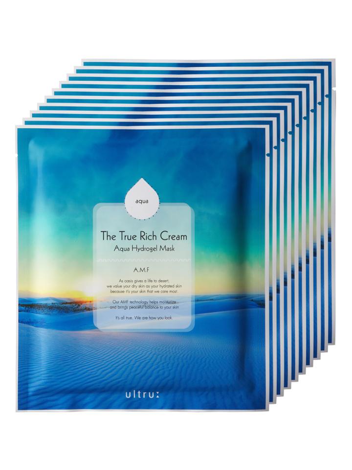 Ultru The True Rich Cream Aqua Hydrogel Mask (10 Pack) (25 G)