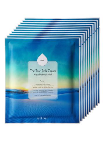 Ultru The True Rich Cream Aqua Hydrogel Mask (10 Pack) (25 G)