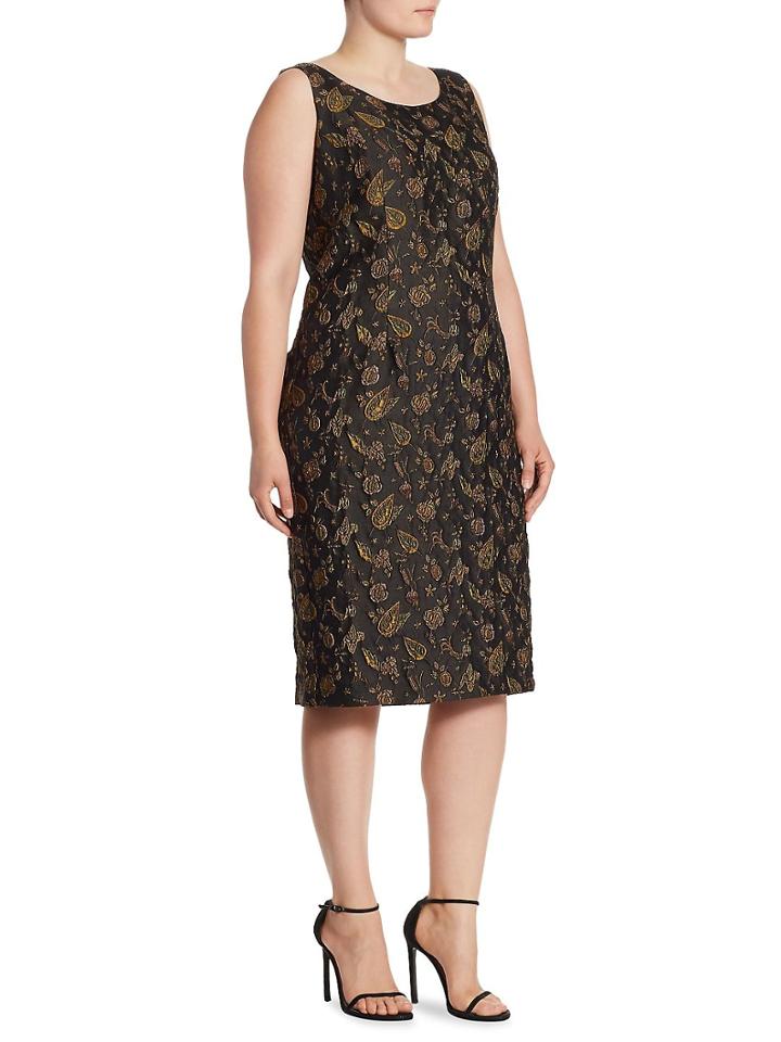 Max Mara Elegante Leaf Patterned Dress