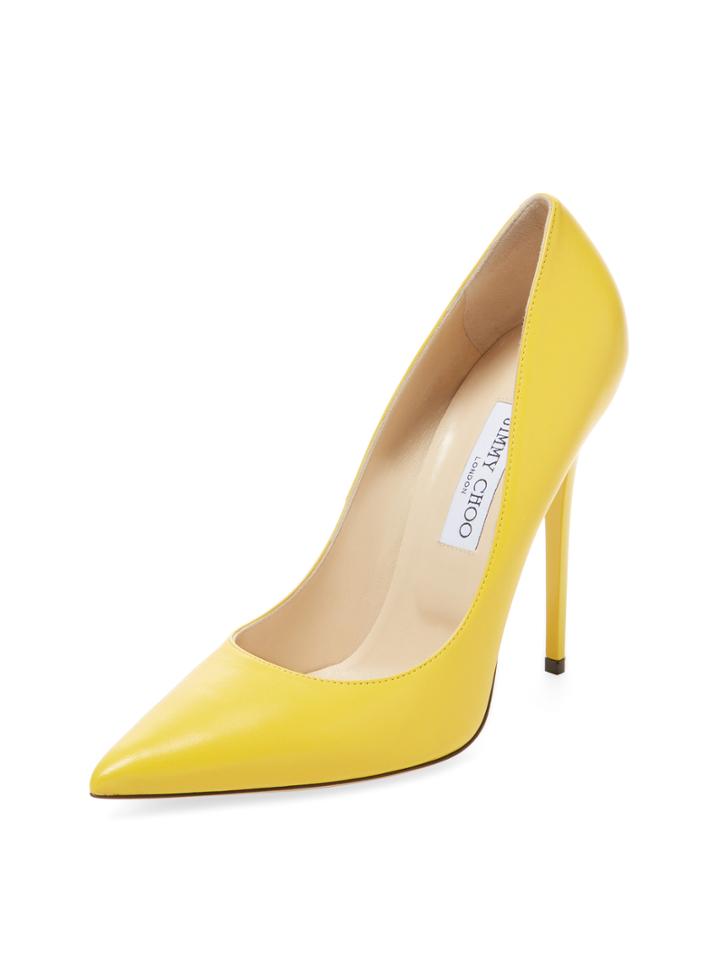 Jimmy Choo Anouk Pointed-toe Leather Pump