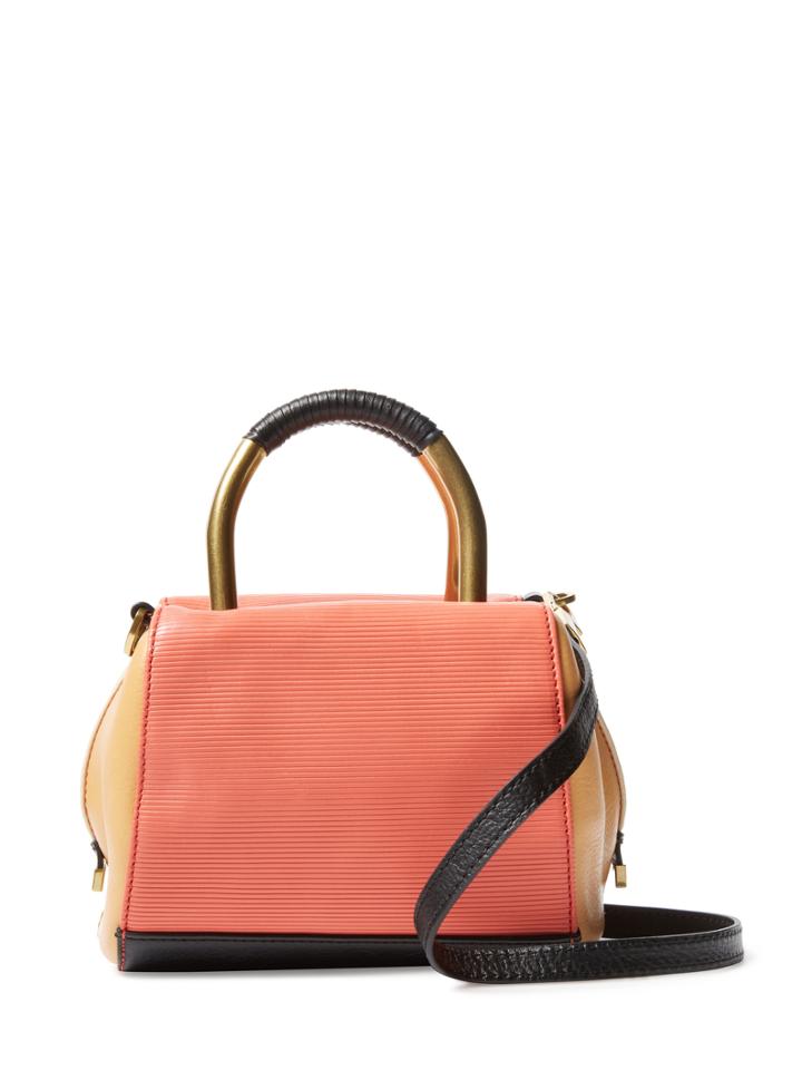 Hare+hart Colorblock Leather Mini Satchel