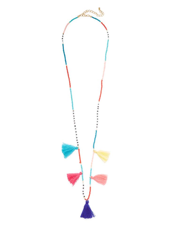 Cara Couture Jewelry Tassel Layered Necklace