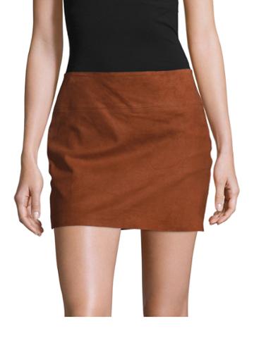 Alice + Olivia Sophya Suede Mini Skirt