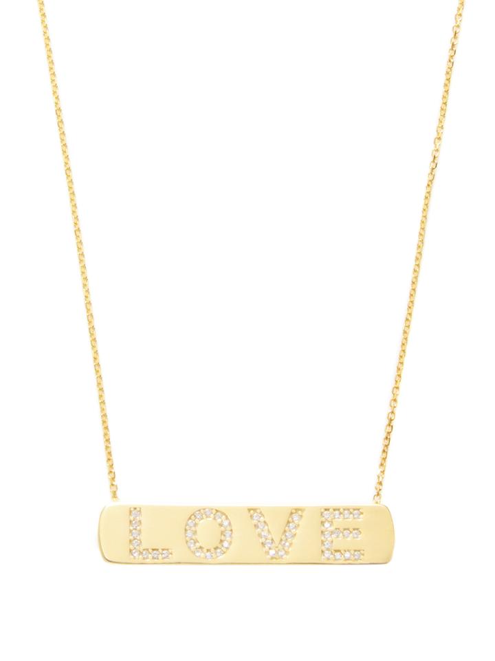 Mary Louise Designs Love Bar Pendant Necklace
