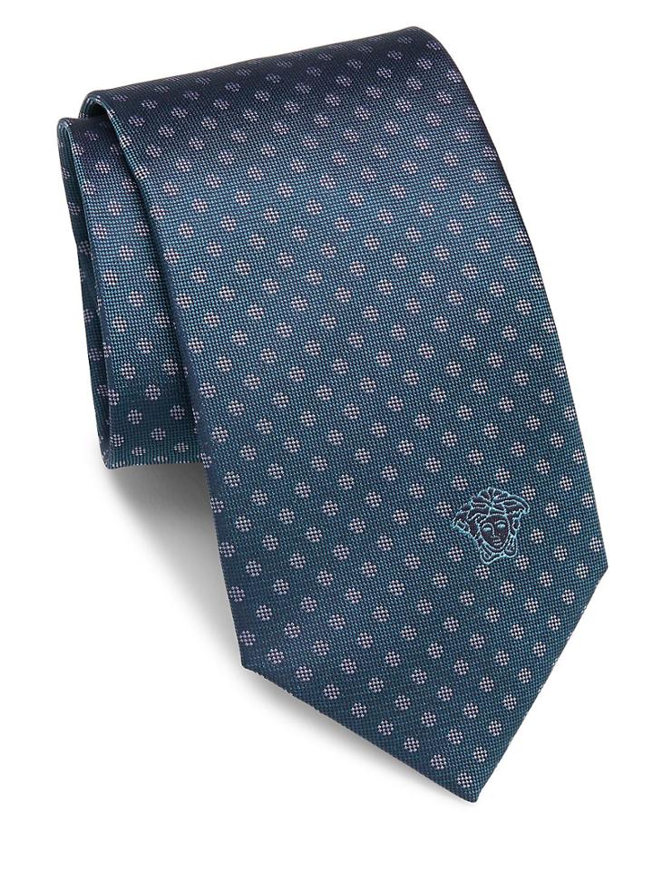 Versace Collection Patterned Silk Tie