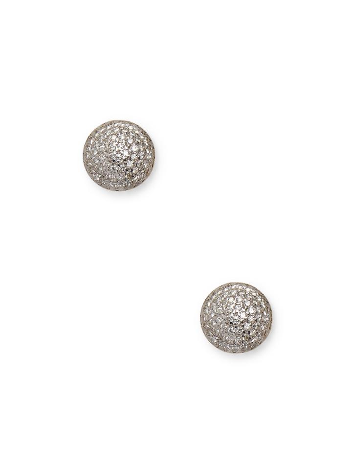 Gurhan Lentil Pave Button Earrings