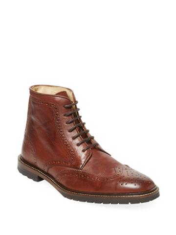 Mccarren & Sons Wing Tip Leather Boot