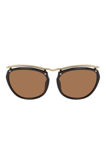 Dries Van Noten By Linda Farrow Gallery Saddle Aviator Frame