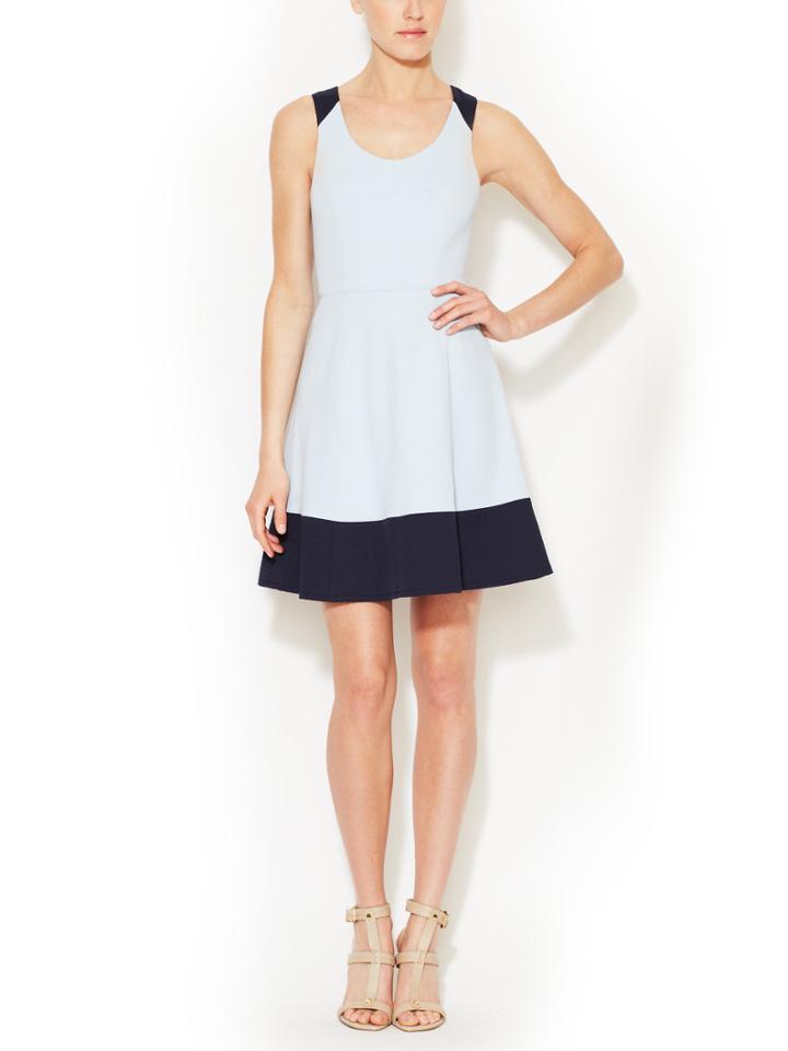 Ali Ro Kamira Contrast A-line Scoopneck Dress