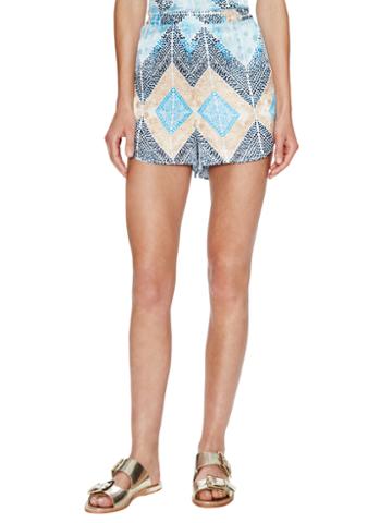 Rodebjer Bata Printed Silk Short