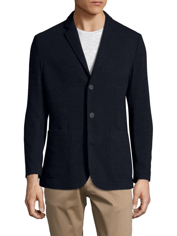Shades Of Grey By Micah Cohen Knit Notch Lapel Blazer