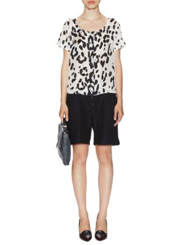 Margaux Lonnberg Mona Contrast Silk And Cotton Jumpsuit