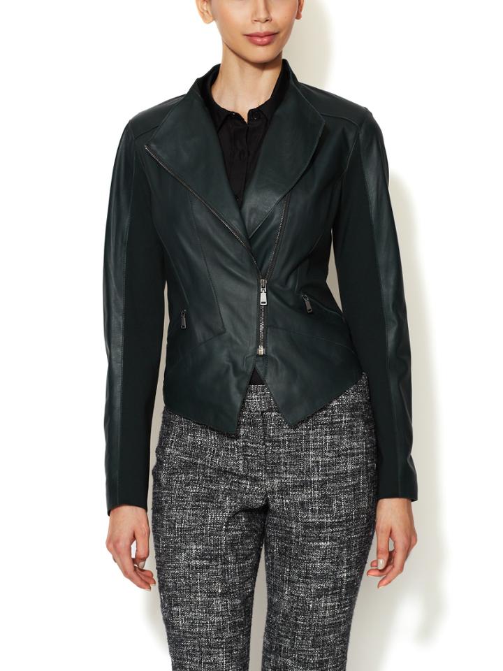 Elie Tahari Leather Viola Jacket
