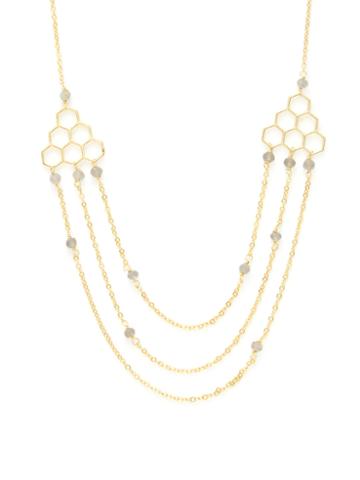 Ashiana London Labradorite Station Necklace
