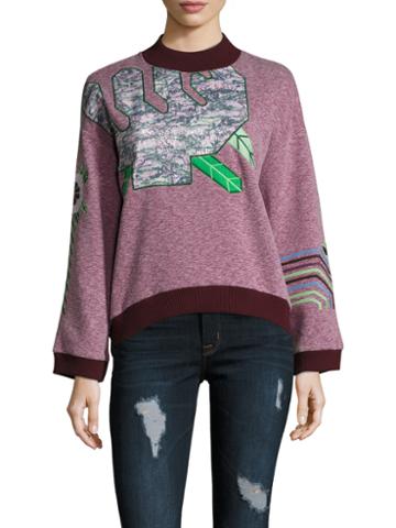 Vivienne Tam Cactus Applique Sweatshirt