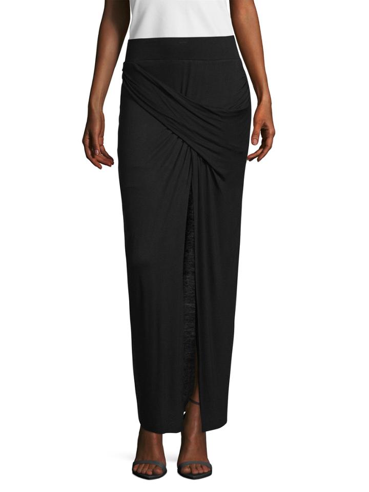 Bailey 44 Long Slit Ruched Skirt