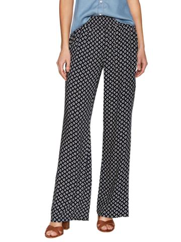 Jachs Girlfriend Palazzo Print Pleated Pant