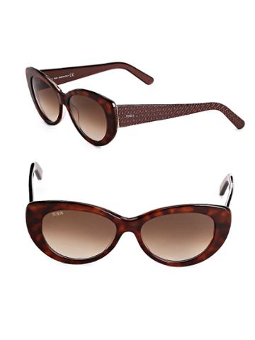 Tod Inchess 56mm Tortoise Shell Butterfly Sunglasses