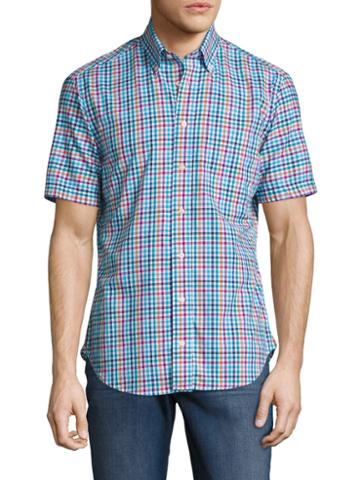 Gitman Bros. Button-down Checkered Print Sportshirt