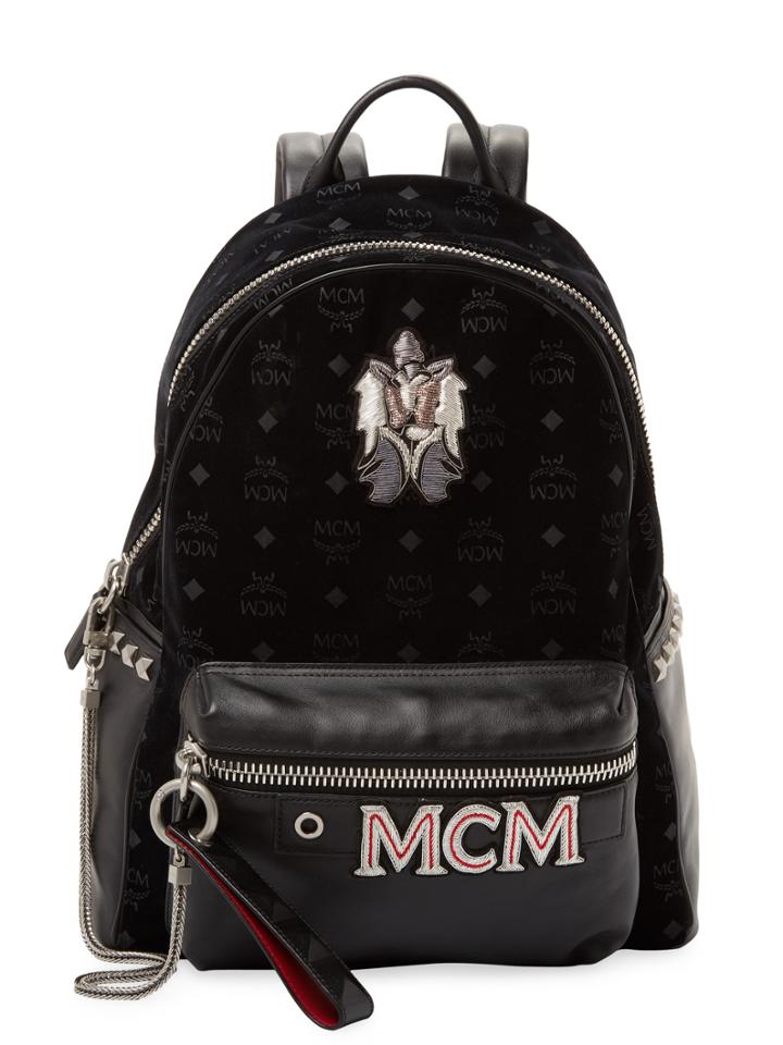 Mcm Patched Leather Backpack