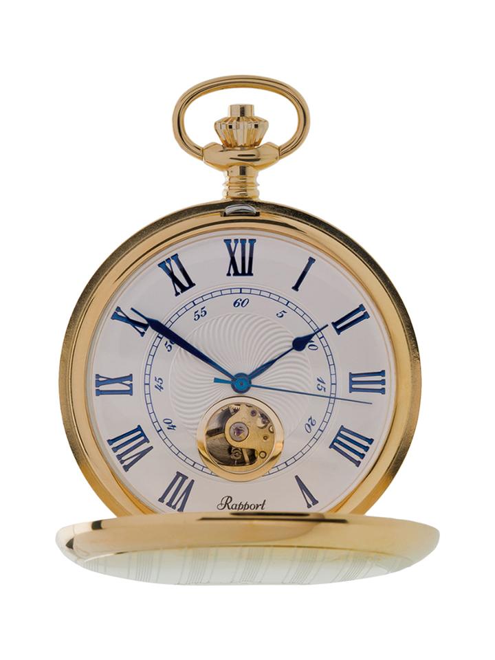 Rapport London Gold-plated Stainless Steel Pocket Watch, 50mm
