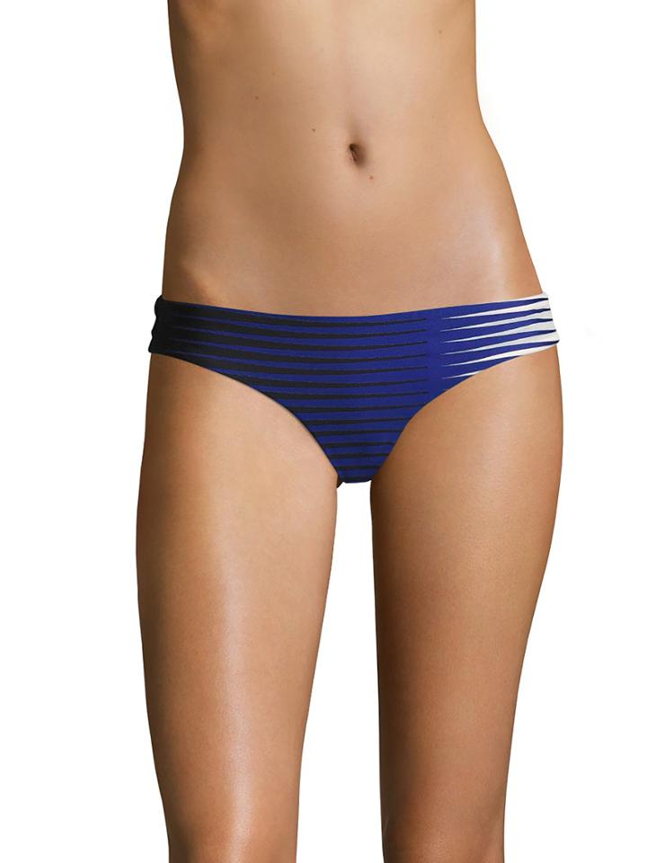 La Perla Striped Front Brazilian Bikini Bottom