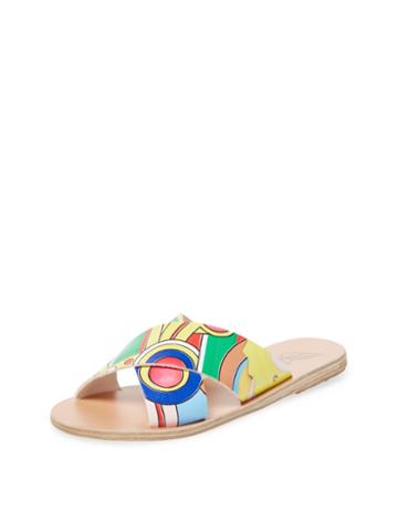 Ancient Greek Sandals X Peter Pilotto Thais Crisscross Leather Sandal