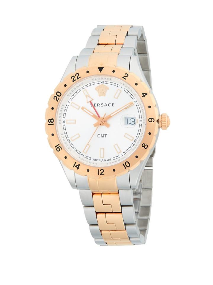 Versace Stainless Steel Two-tone Bracelet Watch