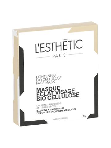 L'esthetic Paris Lightening Bio Cellulose Face Mask (box Of 3 Masks)