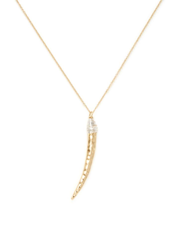 Cara Couture Jewelry Curved Dagger Pendant Necklace
