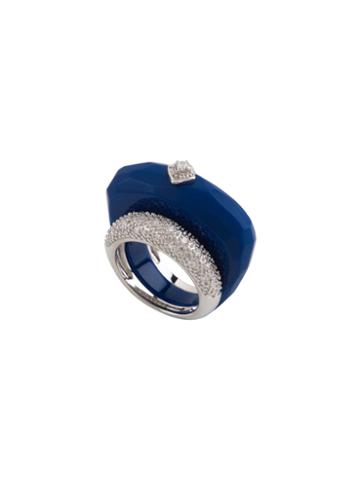 Miriam Salat Navy Imperial Dome Ring