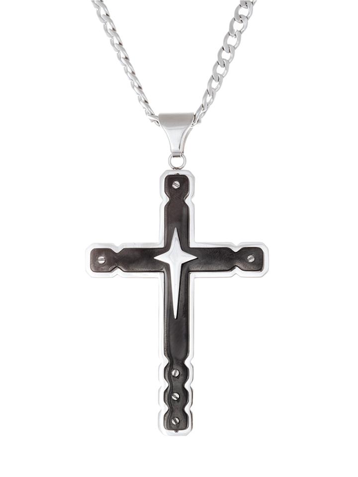 Creed 1913 Cross Stainless Steel Pendant Necklace