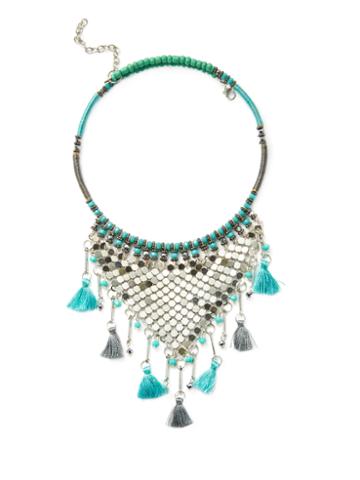 Cara Couture Jewelry Tassel Statement Necklace
