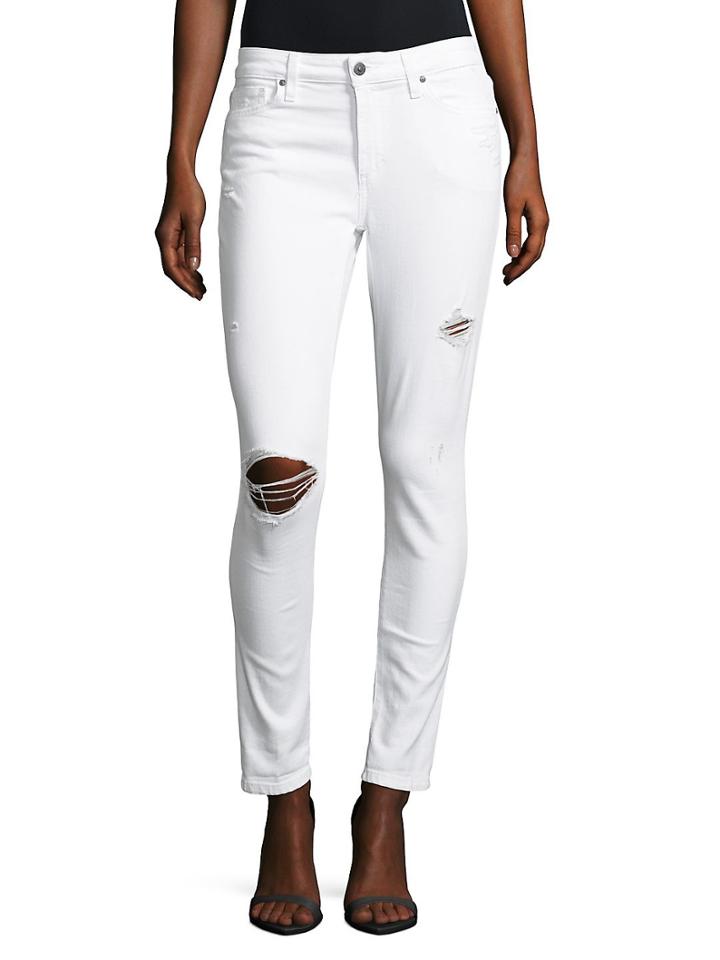 Joe Inchess Jeans Rolled Crop Distressed Jean