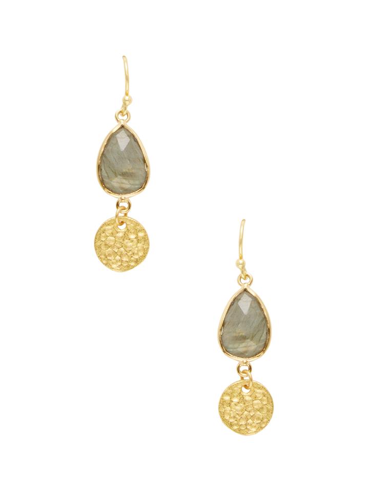 Ashiana London Labradorite Drop Earrings