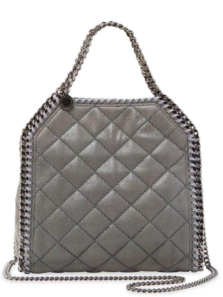 Stella Mccartney Falabella Quilted Shaggy Deer Fabric Foldover Tote