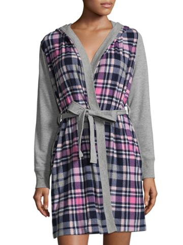 Jane And Bleecker Micro Fleece Jersey Robe