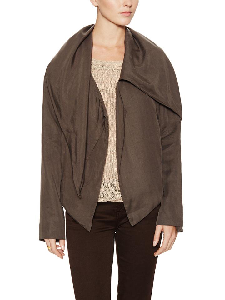 Laura Siegel Collection Kantha Cross Cowlneck Jacket