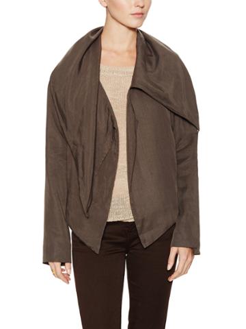 Laura Siegel Collection Kantha Cross Cowlneck Jacket