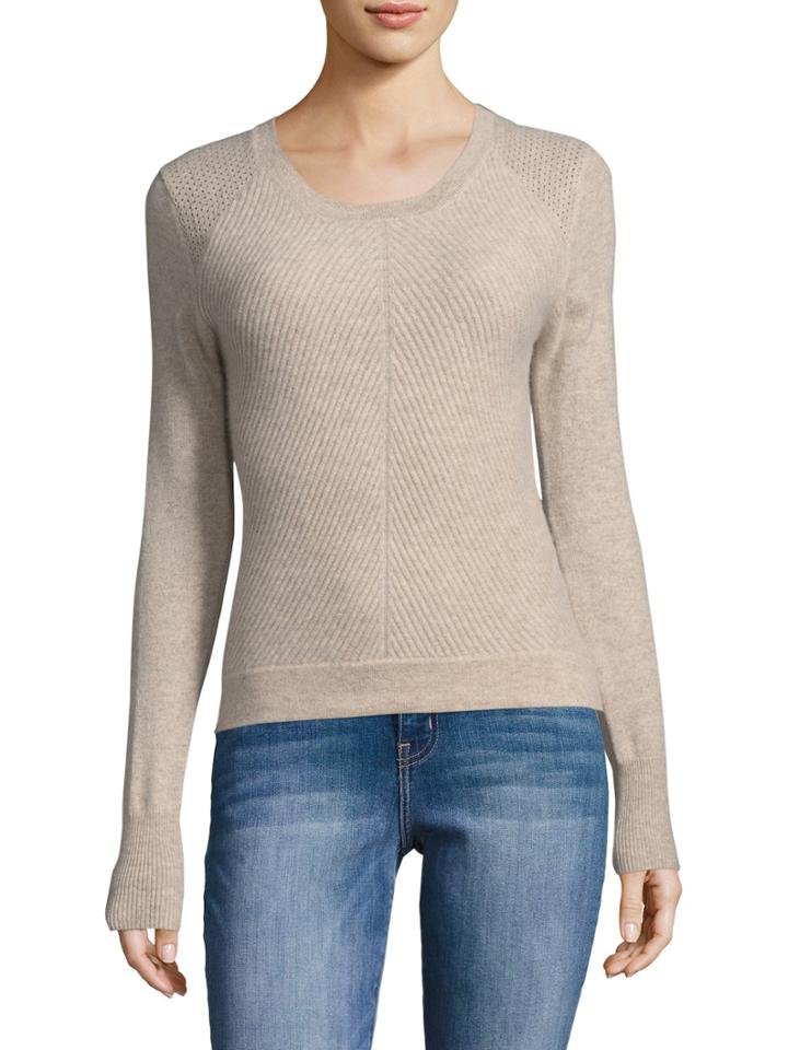 Raffi Cashmere Ribbed & Cableknit Cashmere Sweater