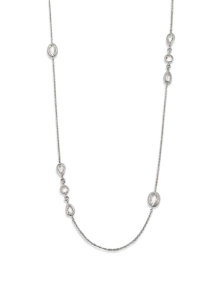 Adriana Orsini Faceted Station Double Wrap Necklace
